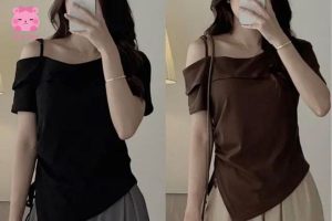 Áo phông xẻ tà nữ