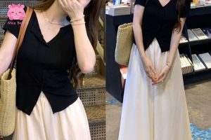 Áo phông xẻ tà nữ