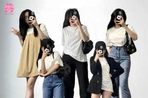 mix match áo phông